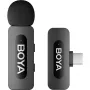 BOYA BY-V10 V2.0 belaidis mikrofonas 2,4 GHz – juodas