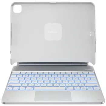 Typecase Edge + klaviatūros dėklas, skirtas iPad Air 13 M2 2024 / M3 2025 / M4 2026, baltas