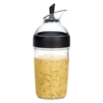 OXO Good Grips Salotų padažo plaktuvas 236ml juodas