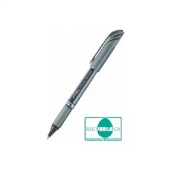 Pentel BL27-AX EnerGel įtraukiamas gelinis rašiklis - adatinis antgalis 0,35 mm - juodas rašalas - sidabrinis metalinis korpusas