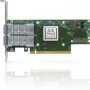 Mellanox NVIDIA ConnectX-6 VPI MCX653106A-HDAT-SP tinklo adapterio kortelė – HDR IB (200 Gb/s) ir 200GbE dviejų prievadų QSFP56 PCIe 4.0 x16 aukštas laikiklis