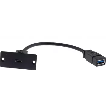 Kramer Electronics WU-CA(W) USB laidas 0,12 m USB 3.2 Gen 1 USB-A į USB-C juodas