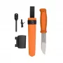 Morakniv Kansbol Fixed Blade Knife with Survival Kit, Orange