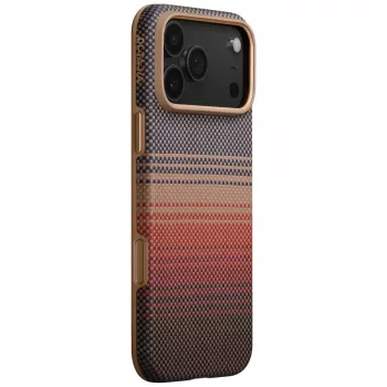 PITAKA Aramid UltraGuard MagSafe dėklas, skirtas iPhone 17 Pro - Sunset