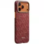 Apple iPhone 17 PITAKA Ultra-Slim Monogram MagSafe dėklas Pro, auksinis raudonas