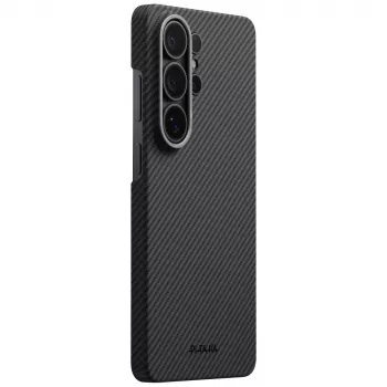 PITAKA Edge Case MagSafe, skirtas Samsung Galaxy S26 Ultra, juodai pilka