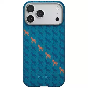 PITAKA Happiness Rides Edge Case MagSafe, skirta iPhone 17 Pro, indigo
