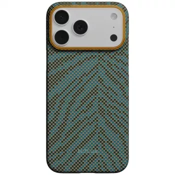 PITAKA Edge Case Breath of Veins, skirta iPhone 17 Pro, Dive Green