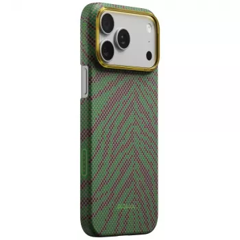 PITAKA Edge Case Breath of Veins, skirtas iPhone 17 Pro Max - Sprout Surge