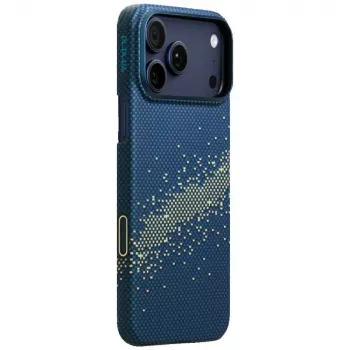 PITAKA itin plonas MagSafe dėklas, skirtas iPhone 17 Pro – Paukščių Tako galaktika