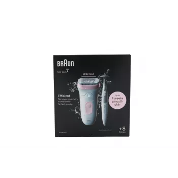 Braun Silk-épil 7 7-210 Wet & Dry Epiliatoriaus rinkinys su skustuvu, trimeriu ir įkrovimo stotele