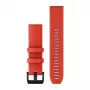 Garmin QuickFit 22mm Silikoninis Laikrodžio Dirželis Lazerinė Raudona su Juodu Nerūdijančio Plieno Sagtimi 010-12901-02