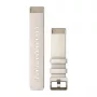Garmin QuickFit 20mm Nylon Watch Strap for Fenix 5S/5S+/6S/7S - Cream with Cream-Gold Buckle