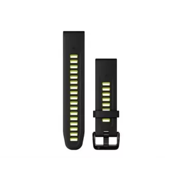 HAMA Garmin Silicone QuickFit Watch Strap 20mm Lime/Graphite 010-13279-03