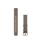 HAMA Garmin Lily 2 audinio laikrodžio dirželis 14 mm - Coffee su Cream Gold sagtimi - 010-13302-10