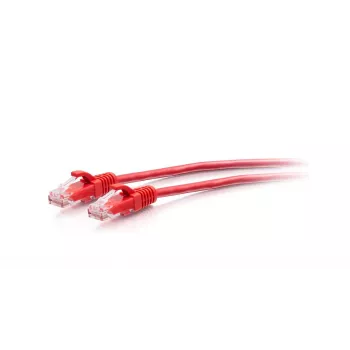 CABLES2GO C2G 3ft (0,9m) Cat6a Snagless Unshielded (UTP) Slim Ethernet Network Patch Cable - Raudona