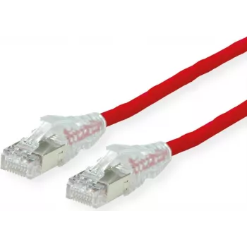 ROTRONIC-SECOMP Dätwyler Patch Cable RJ-45 Male to RJ-45 Male 1 m SFTP PiMF Cat 6 LSZH Stranded Red