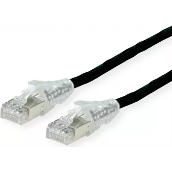 Dätwyler Cat.6 Patch Cable, AMP v2, Black, 10 m, CU 7702 flex LS0H