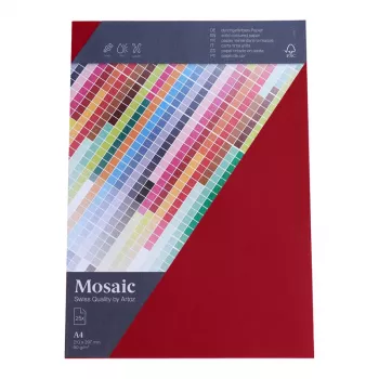 Artoz Papier Briefpapier Mosaic Wine Red DIN A4 90 g/m² 25 lapų