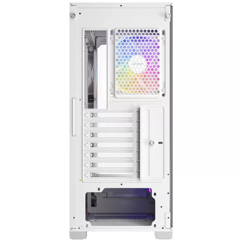 Antec Constellation Series C3 ARGB Mid Tower ATX dėklas su grūdinto stiklo šonine plokšte, baltas