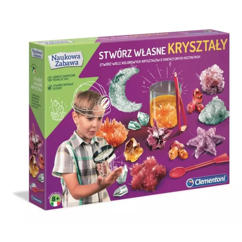 Clementoni Science & Play Crystal Growing Kit – užsiaugink savo kristalus