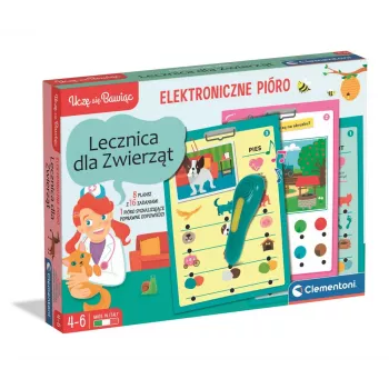 Clementoni Talking Pen: 500 Questions Animal Clinic Edition Polish Version 50389