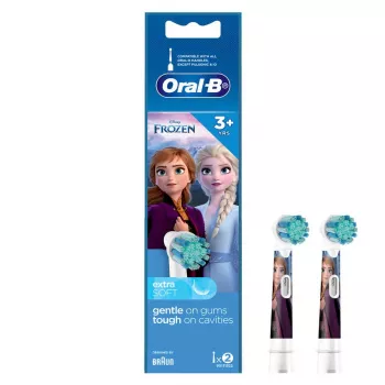 Oral-B EB10S Frozen 2 vnt. komplektas elektrinių dantų šepetėlių keičiamos galvutės
