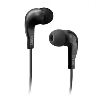 SBS TEINEARKL Ausinės su mikrofonu – Juodos – Laidinės – 1,2 m laidas – 3,5 mm lizdas – Skambučiams ir muzikai