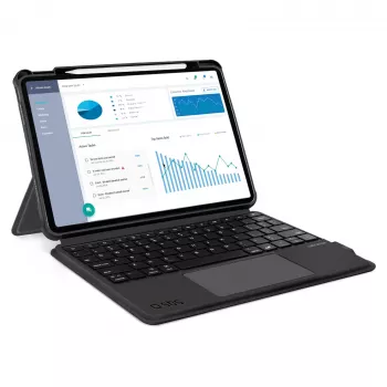 SBS belaidė klaviatūra su dangteliu, skirta iPad Air 10,9 inch (2020/2022), iPad Air 11 inch (2024), iPad Pro 11 inch (2018/2022) - juoda