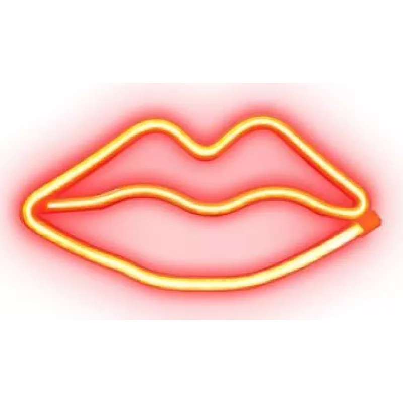 SBS Red Lips Glow Neon Effect LED lempa