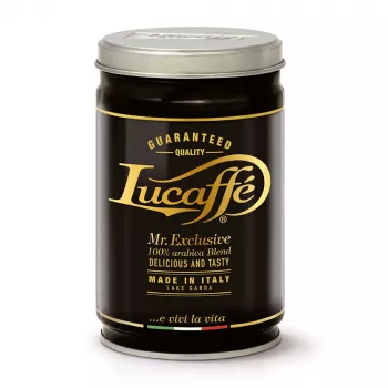 Lucaffe Mr. Exclusive 100 % Arabica malta kava 250 g metalinėje skardinėje