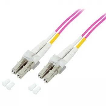TECHLY OM4 Multimode Fiber Optic Patch Cable LC-LC Duplex 3m Aqua