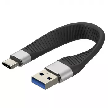 TECHLY USB 3.0 USB-A į USB-C 3.2 Gen2 15W M/M 12cm FPC laidas