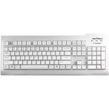 Seal Shield Silver Seal klaviatūra USB QWERTZ balta IP68 vandeniui atspari, tinkama plauti indaplovėje