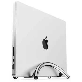 Twelve South BookArc Flex vertikalus nešiojamojo kompiuterio stovas, skirtas MacBook - chromuotas