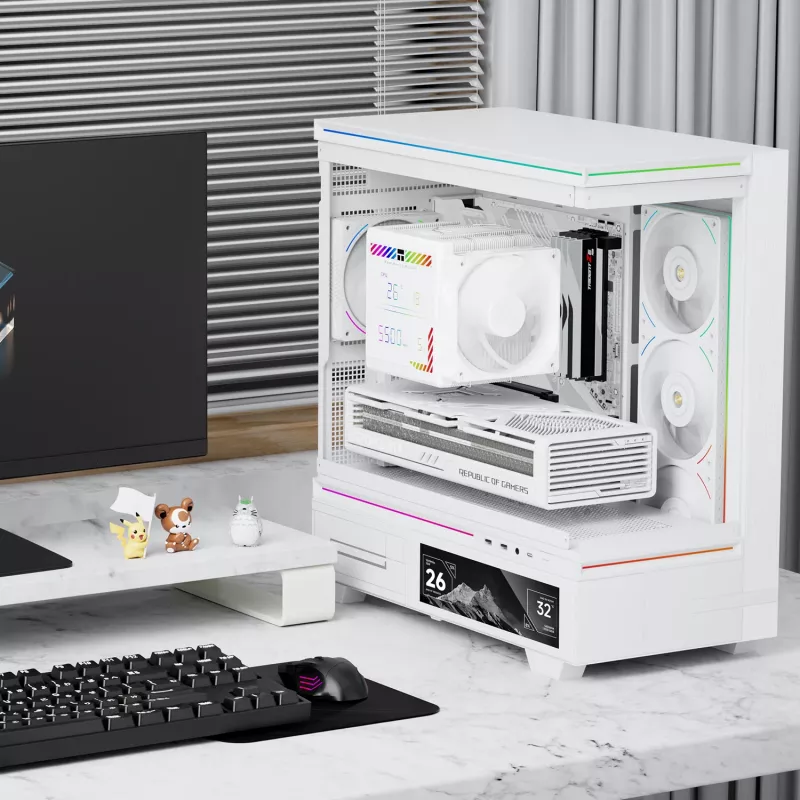 Thermalright Peerless Assassin 140 Digital White Dual Tower CPU Air Cooler, 7 Heatpipes, 2x140mm PWM Fans, White LED, Intel/AMD