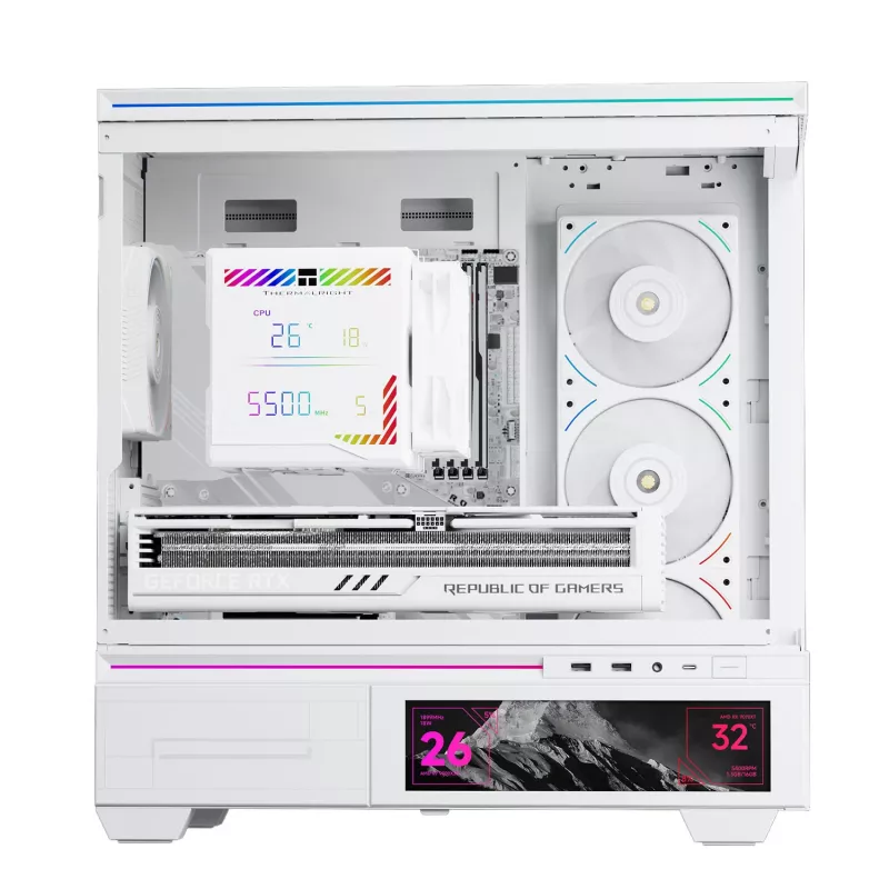 Thermalright Peerless Assassin 140 Digital White Dual Tower CPU Air Cooler, 7 Heatpipes, 2x140mm PWM Fans, White LED, Intel/AMD