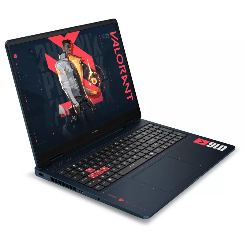HP OMEN 16-ap1099ng VALORANT Limited Edition 16.1 inch 2.5K IPS 240Hz nešiojamas žaidimų kompiuteris, Ryzen 9 8940HX, 24 GB DDR5 RAM, 1 TB SSD, RTX 5070, Windows 11 Home