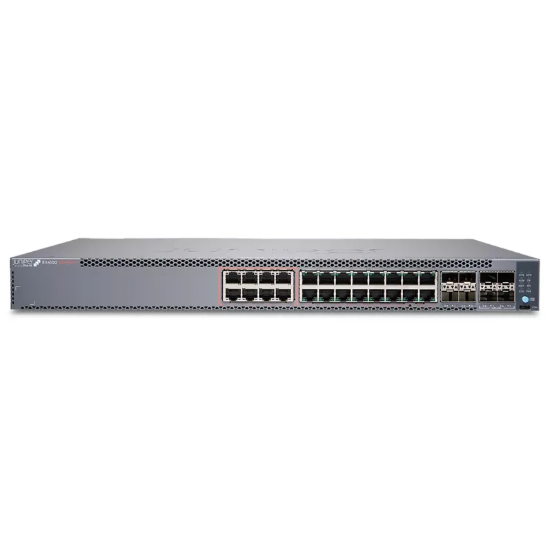 Juniper EX Series EX4100-24MP - Switch - L3 - valdomas - 8 x 100/1G/2.5G/5G/10GBase-T + 16 x 1Gb Ethernet + 4 x 1/10 Gigabit (Uplink)