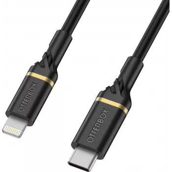 OtterBox Standard USB-C to Lightning Cable 1m Black Shimmer MFi Certified 60W PD