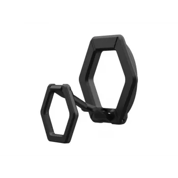 Urban Armor Gear Monarch Pro dėklas, skirtas Apple iPhone 15 Pro Max, su magnetiniu žiediniu stovu - juodas
