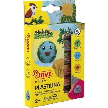 JOVI Plastilina Modelino molis Įvairių spalvų 6 x 15 g