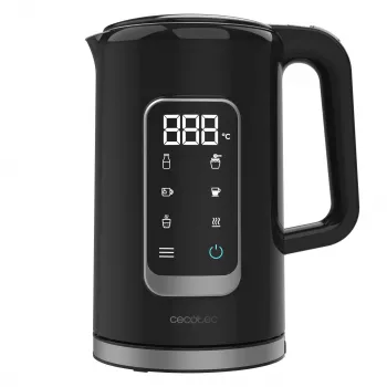 Cecotec ThermoSense 500 Touch elektrinis virdulys, 1,7 L, 2200 W, juodas