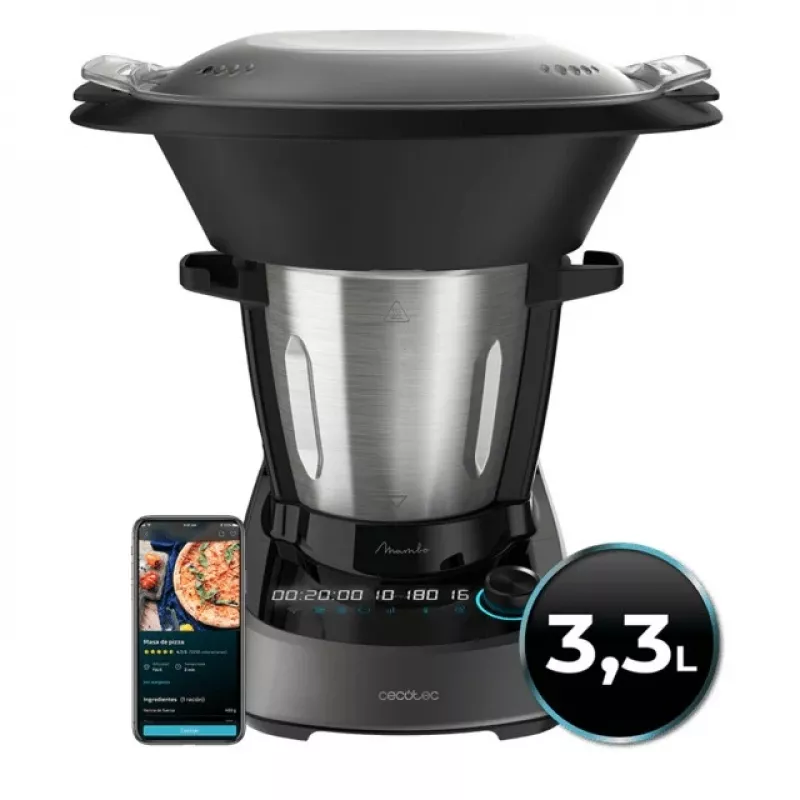 Cecotec Mambo 11090 Multifunkcinis maisto procesorius, 1700 W, 3,3 L, nerūdijantis plienas, Wi-Fi
