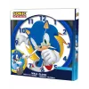 KIDS Sonic The Hedgehog sieninis laikrodis 25 cm apvalus plastikinis analoginis kvarcinis įvairiaspalvis