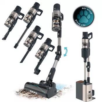 Cecotec Conga Rockstar 5500 Hurricane Station Pet Flex belaidis lazdelinis dulkių siurblys