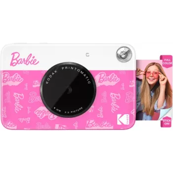 KODAK Printomatic Barbie Edition momentinė skaitmeninė kamera 5 MP + 5 lapų ZINK nuotraukų popieriaus, rožinė