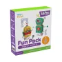 myFirst 3dPen Make Filaments Fun Pack Robot World - kūrybinis rinkinys su 5 šablonais, 17 PCL gijų (34 m), atgal traukiamu automobilio moduliu, termoplastiniu lakštu