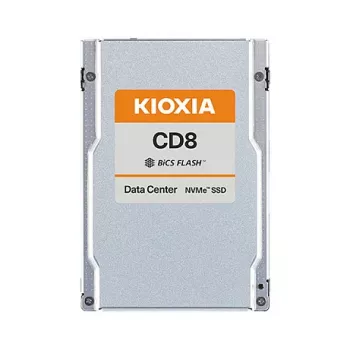 Kioxia CD8-V Series KCD81VUG12T8 12,8 TB SSD, 2,5 colio U.2 (15 mm) NVMe Gen4, mišraus naudojimo duomenų centrams, 3 DWPD