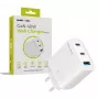 Mobile Origin 40W GaN įkroviklis MO13 baltas 1x USB-A + 2x USB-C